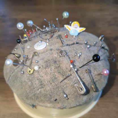 Vintage Celluloid Pin Cushion will Include the Pins cl09