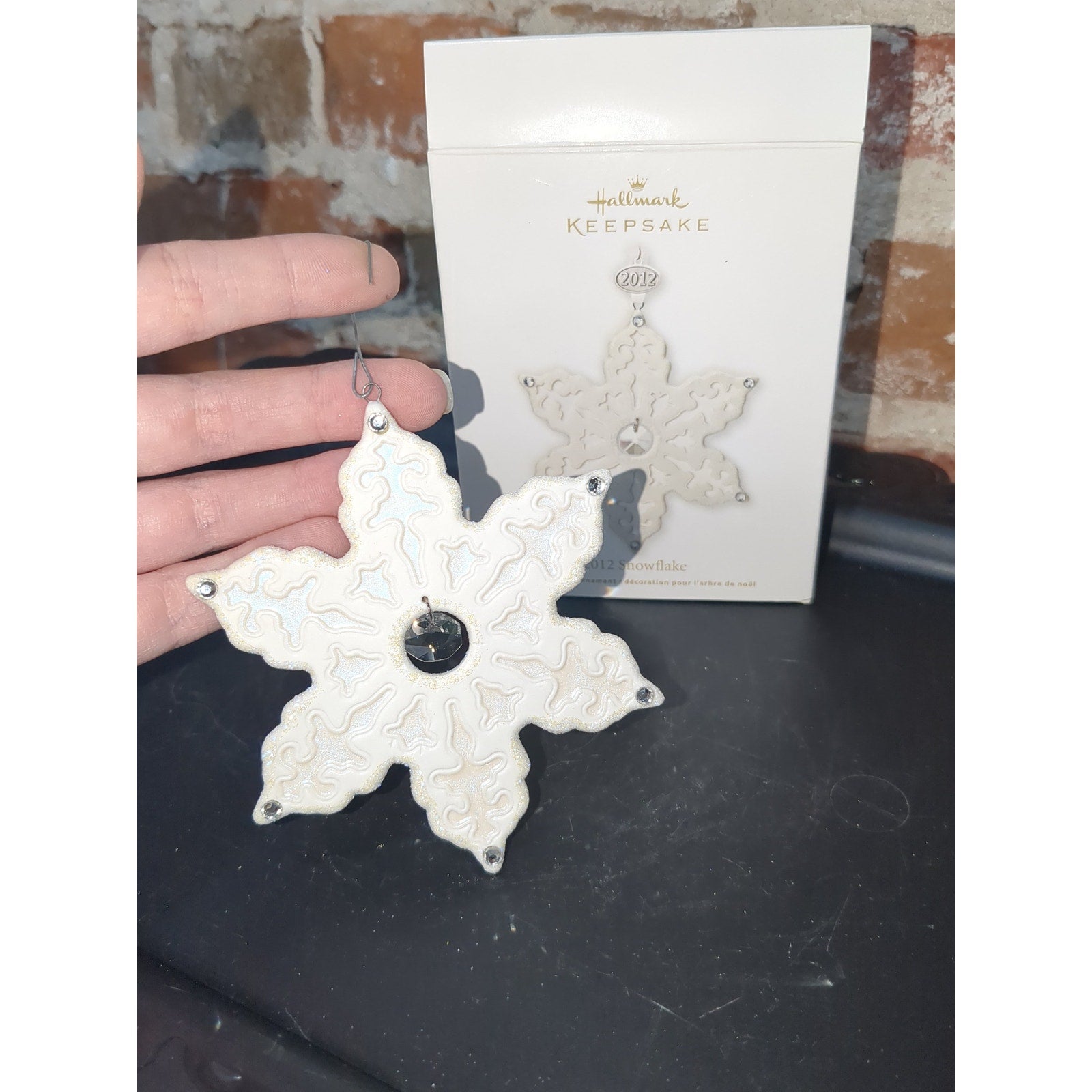 Hallmark Keepsake Ornament 2012 Porcelain Snowflake NIB ho8778