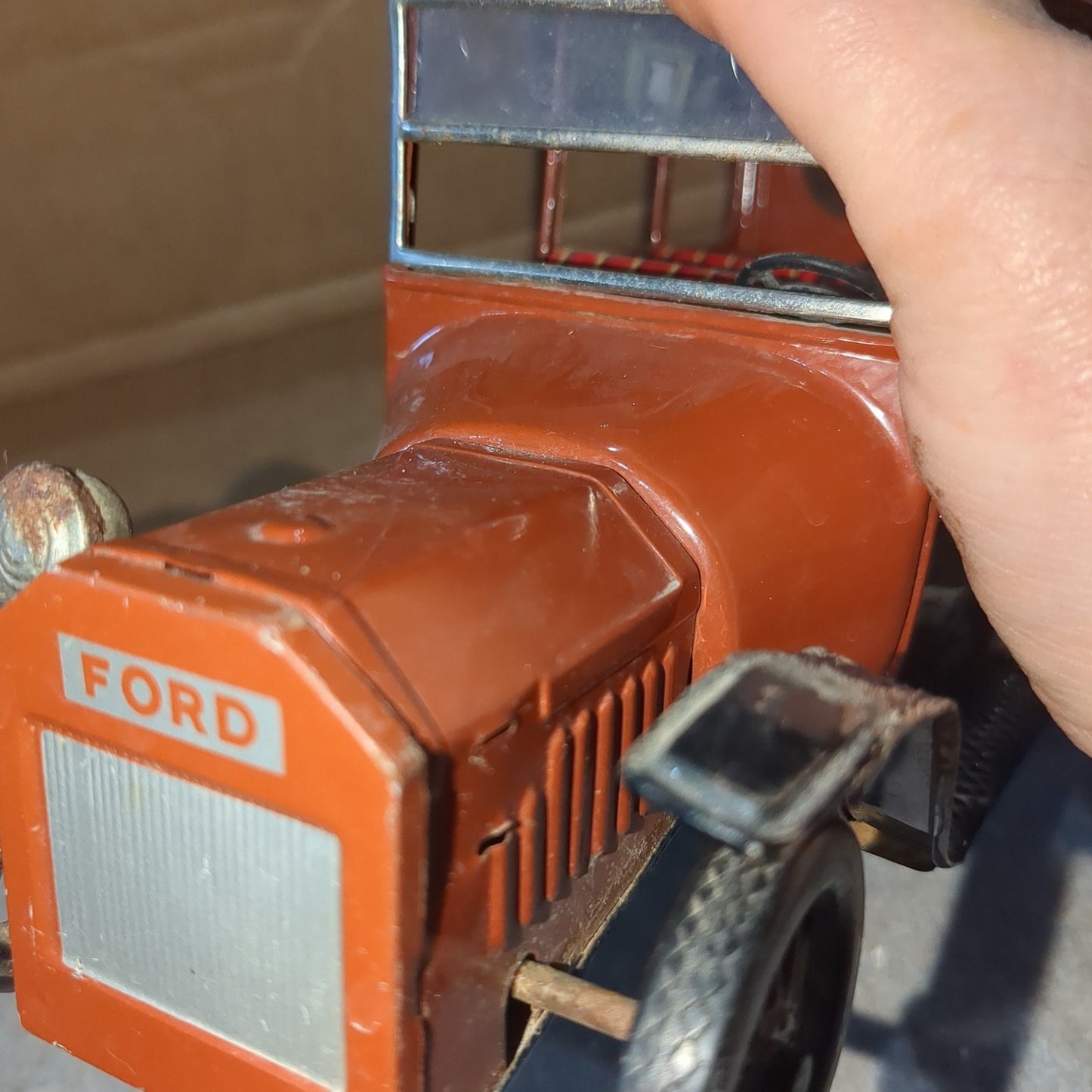 vintage Bandai 1915 Ford tin friction car
