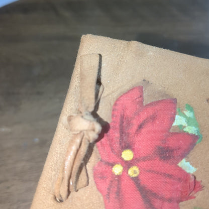 vintage handmade leather address book