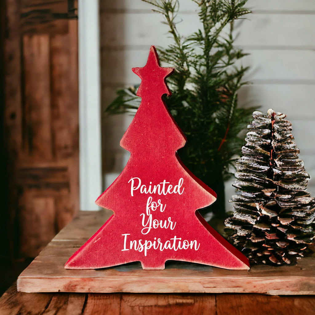 Unfinished MDF Tree Craft Blank Primitive Rustic Christmas Tree with Star Topper 8” Tall ws96