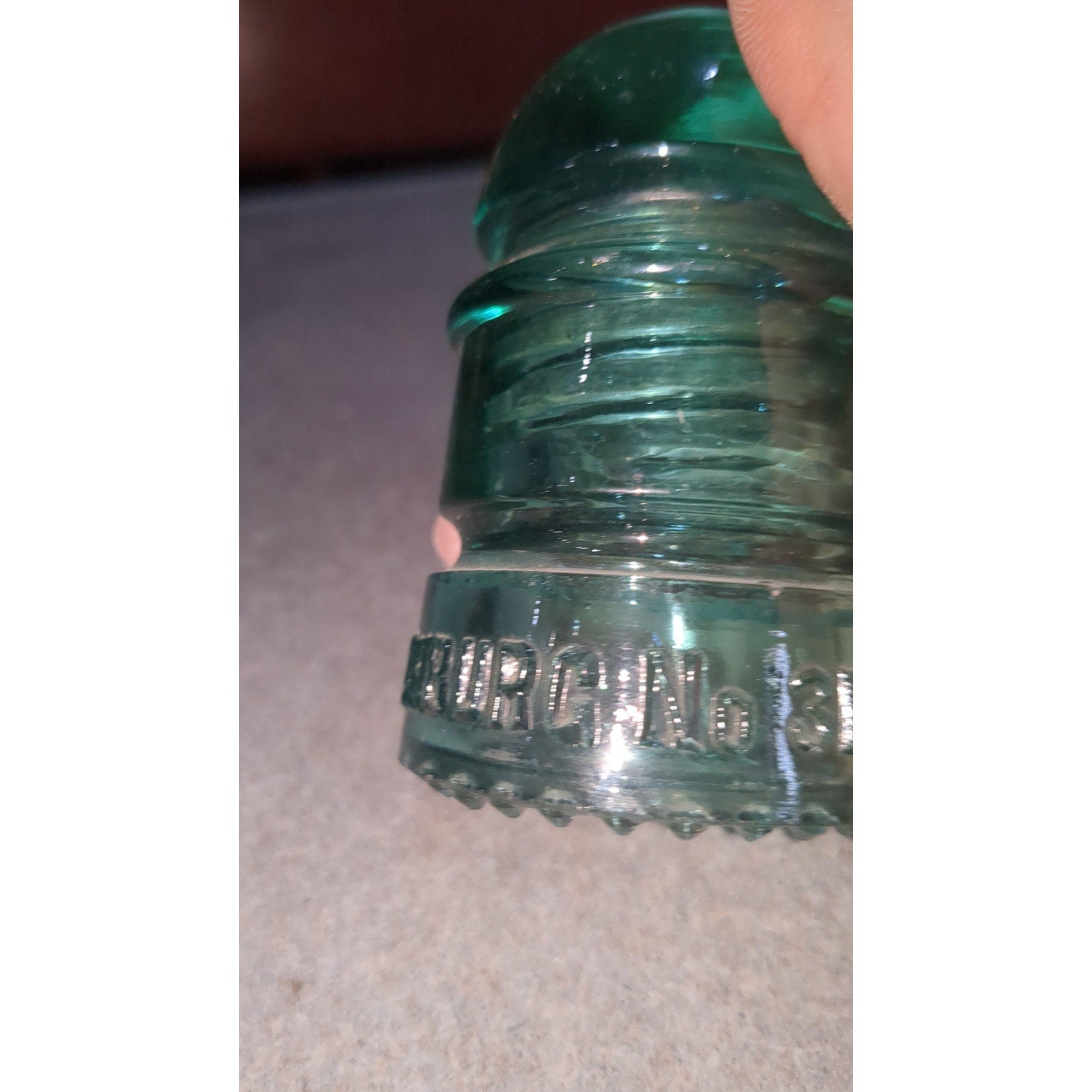Vintage Lynchburg Glass Insulator No.31 Aqua Blue AS IS ly31