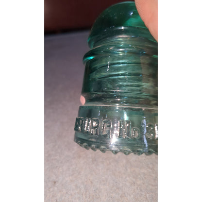 Vintage Lynchburg Glass Insulator No.31 Aqua Blue AS IS ly31