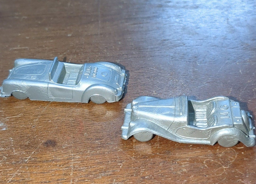 Vintage Plastic Great Britain MGA mg Set of Two Cars pv8