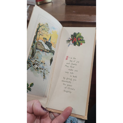Antique book "A Christmas Day with Phillios Brooks"