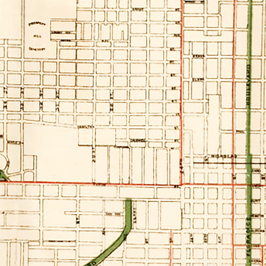 Vintage Map of Omaha, Nebraska 1898 -Not available at Minden location-