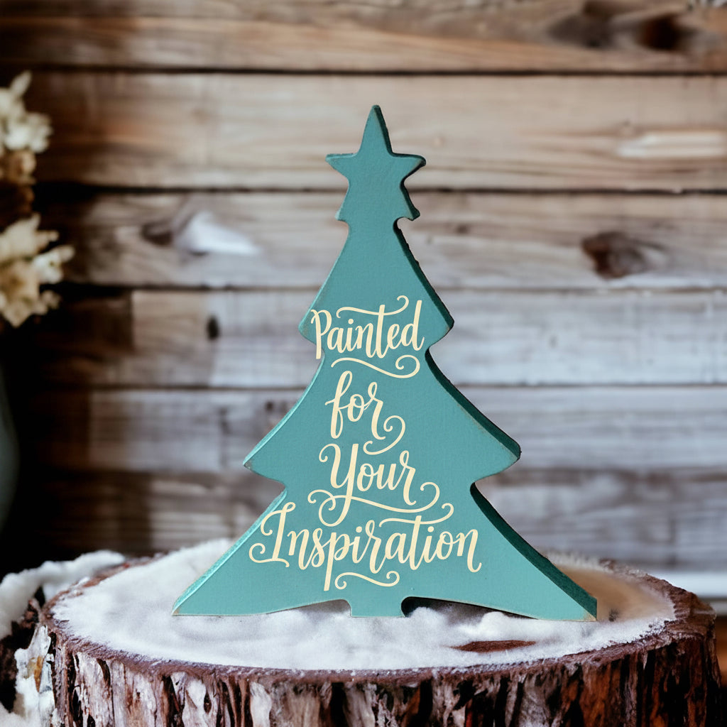 Unfinished MDF Tree Craft Blank Primitive Rustic Christmas Tree with Star Topper 8” Tall ws96