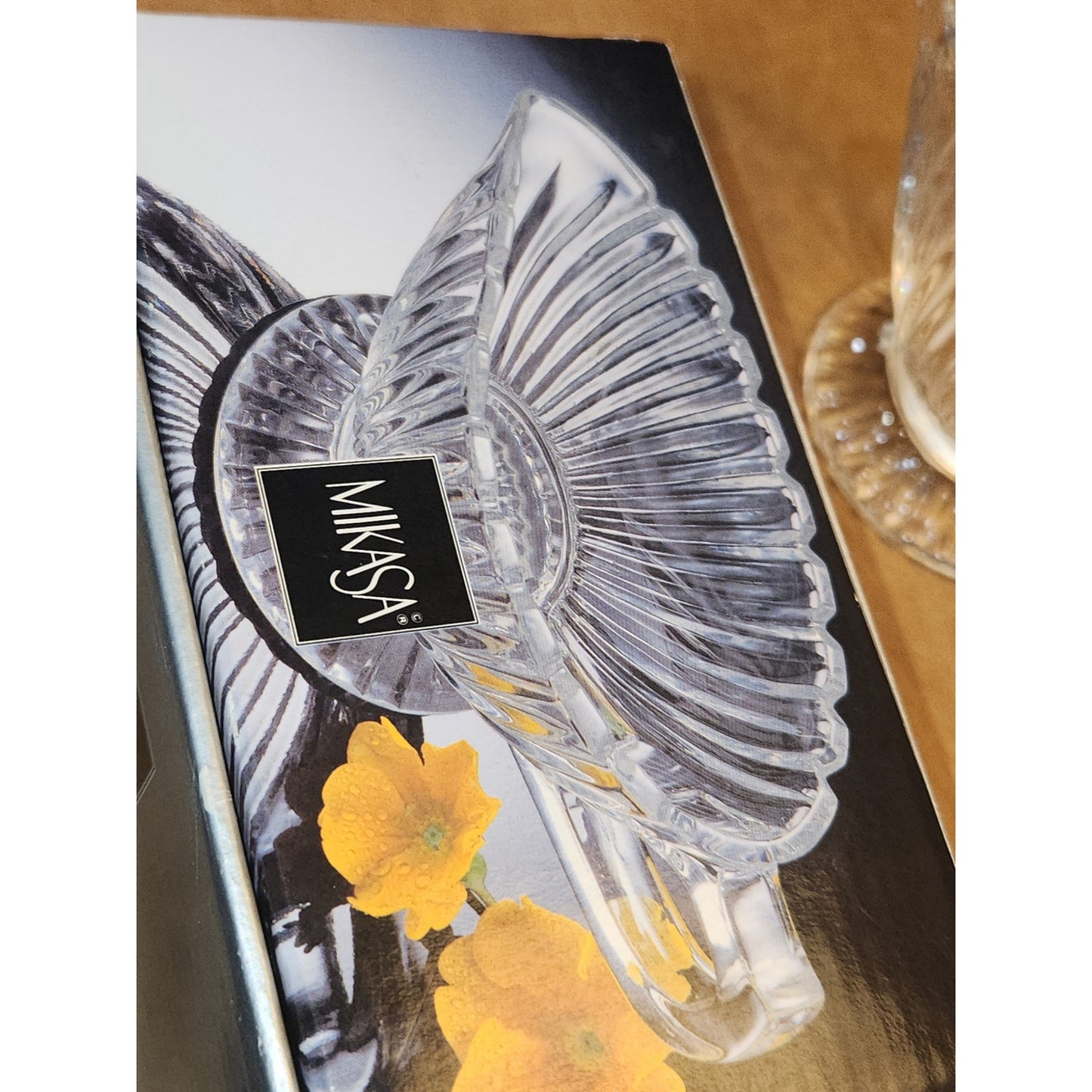 Mikasa Royal Suite Dressing Sauce Boat QQ228/239 6" Clear NEW in box Japan mi87