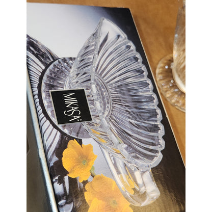 Mikasa Royal Suite Dressing Sauce Boat QQ228/239 6" Clear NEW in box Japan mi87