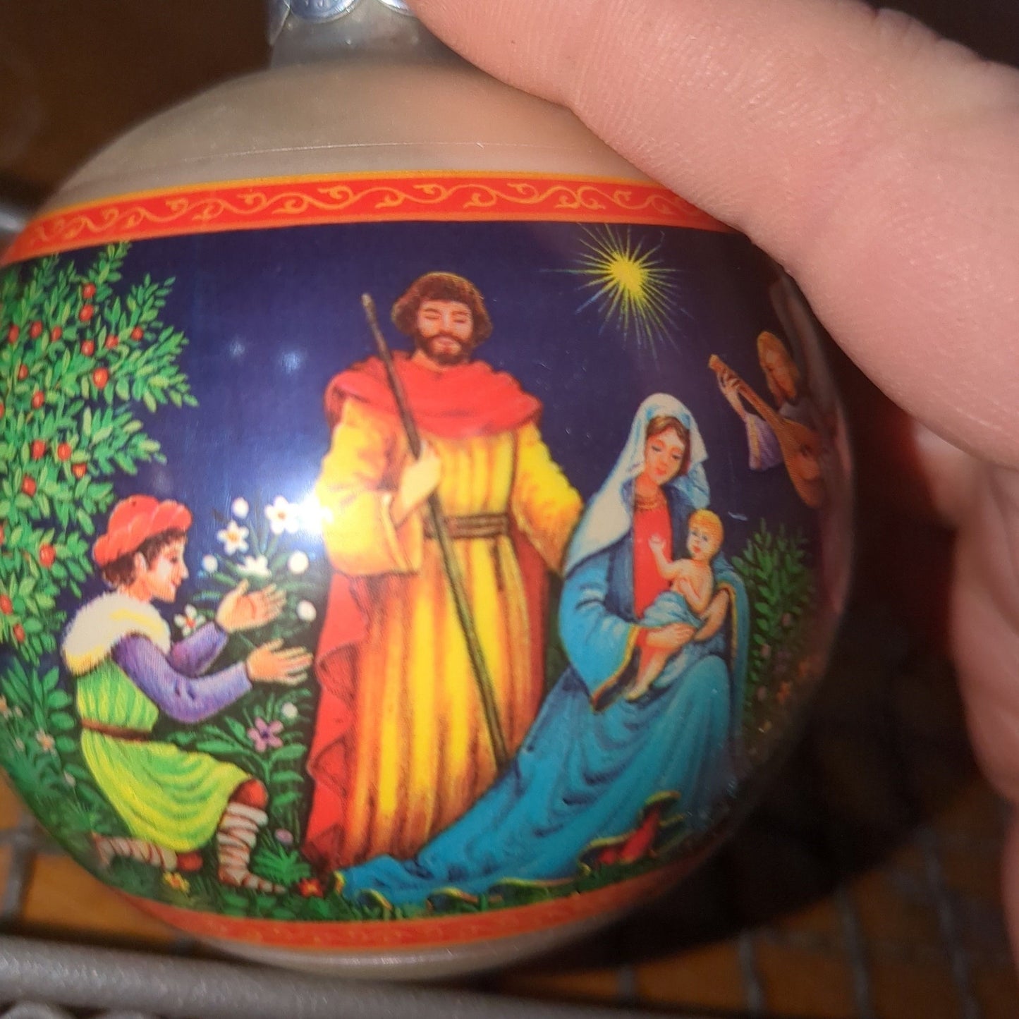 Vintage Hallmark Glass Ornament Joy of Heaven