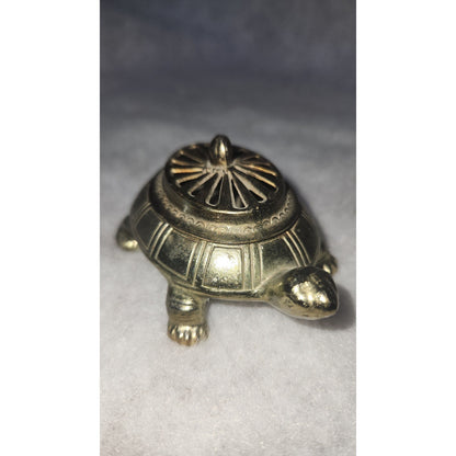 Vintage Brass Turtle Incense Holder br54