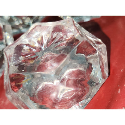 vintage pressed glass salt cellars set of 6