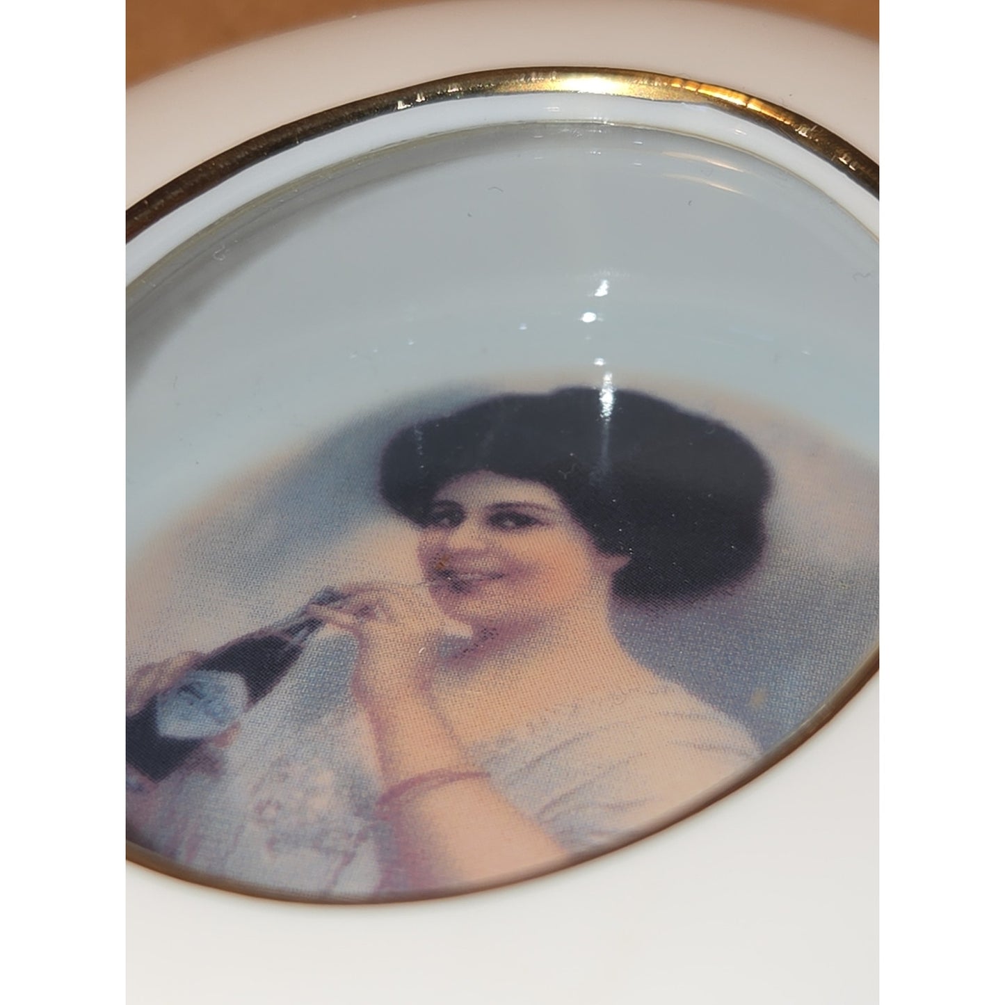 Vintage Coca-Cola Coke Porcelain Trinket Box Jewelry Box Coke 1990 tb6