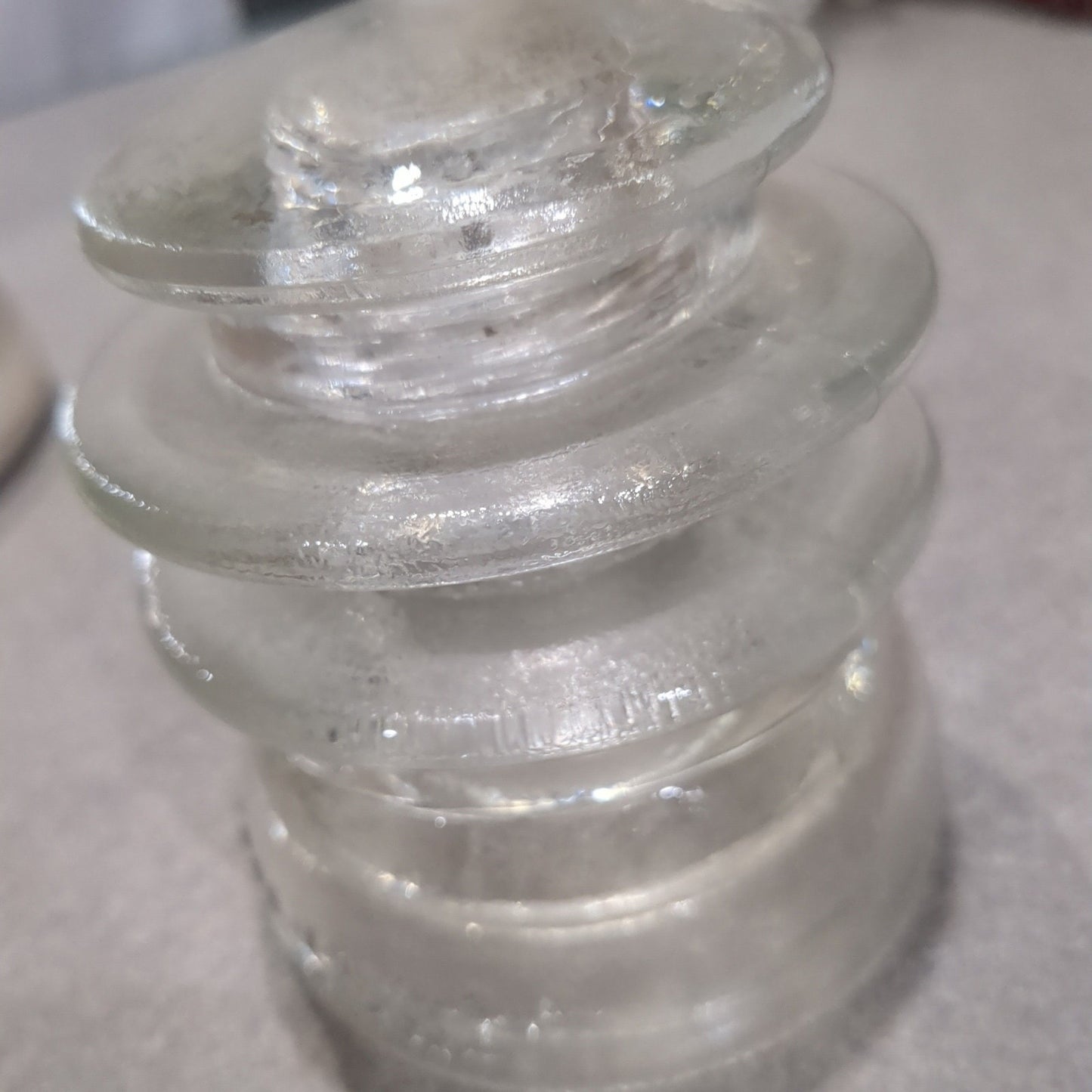 Vintage Insulator Hemingray Clear Glass #56 h656