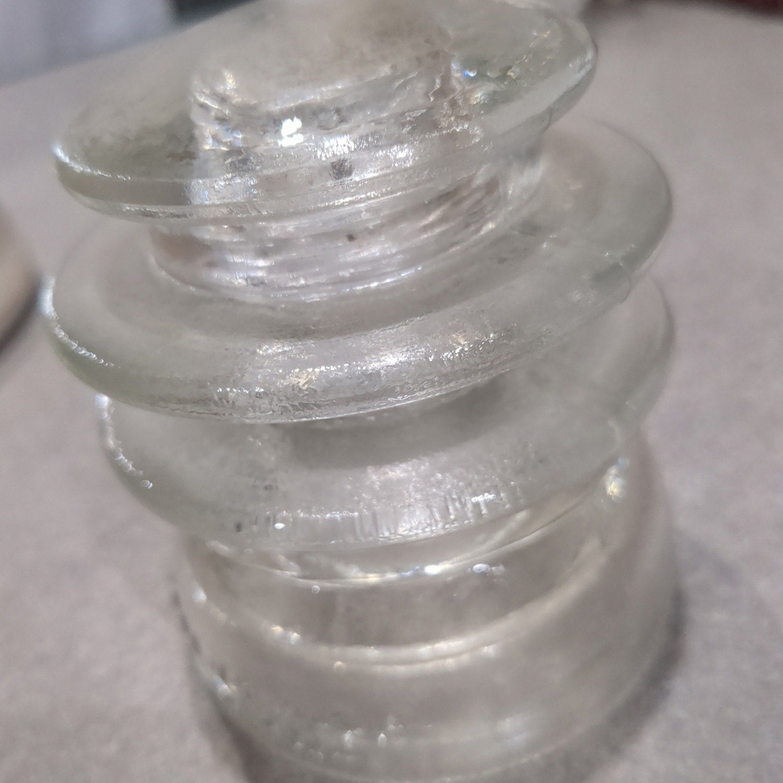 Vintage Insulator Hemingray Clear Glass #56 h656