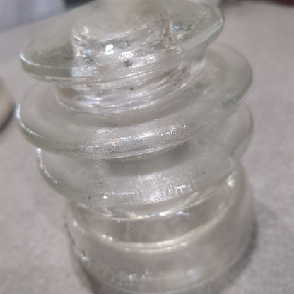 Vintage Insulator Hemingray Clear Glass #56 h656