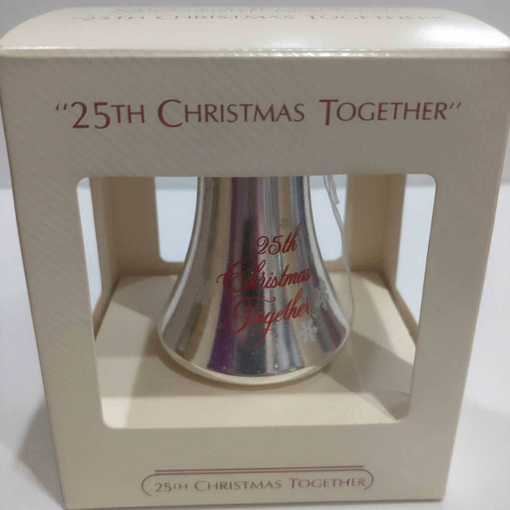 Hallmark Keepsake Ornament 25th Anniversary Mercury Glass Bell 1983