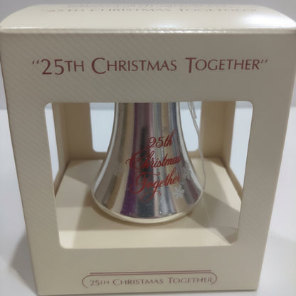 Hallmark Keepsake Ornament 25th Anniversary Mercury Glass Bell 1983