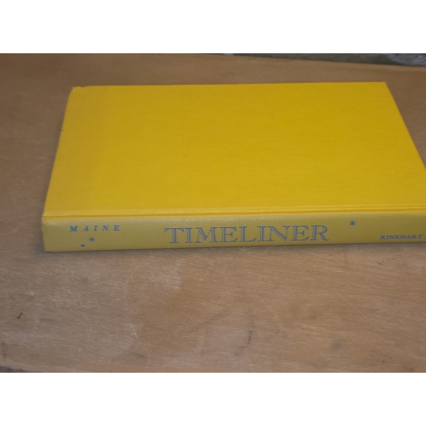 Vintage Hardcover Yellow Book Timeliner Charles Eric Maine 1955