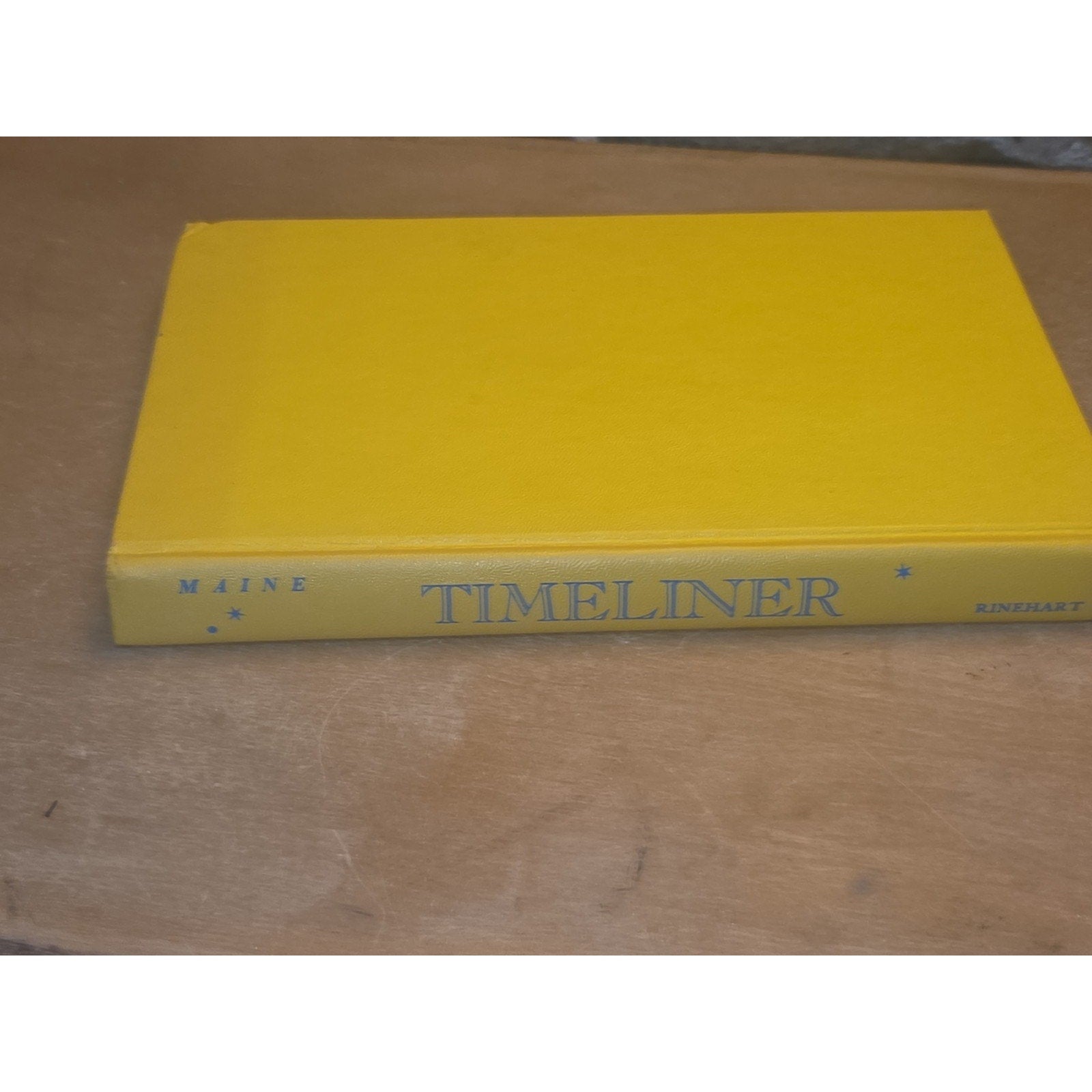 Vintage Hardcover Yellow Book Timeliner Charles Eric Maine 1955
