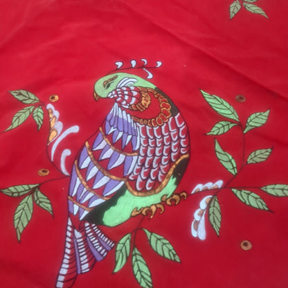 Vintage Velvety Tablecloth Could be Tree Skirt