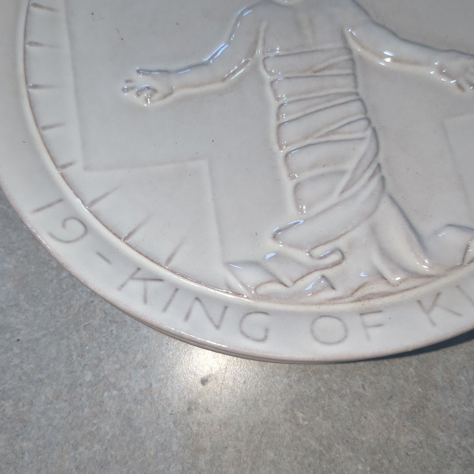 vintage Frankoma plate 1970 king of kings