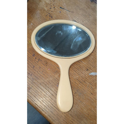 Vintage Celluloid Handheld Mirror