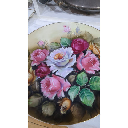 Vintage Ucagco Ceramics Hand Painted 12" Plate or Platter
