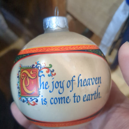 Vintage Hallmark Glass Ornament Joy of Heaven