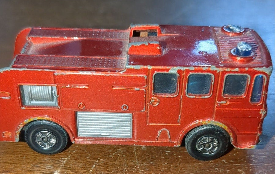 Vintage Firetruck Fire Engine Matchbox Merryweather 1969 Lesney England ft1
