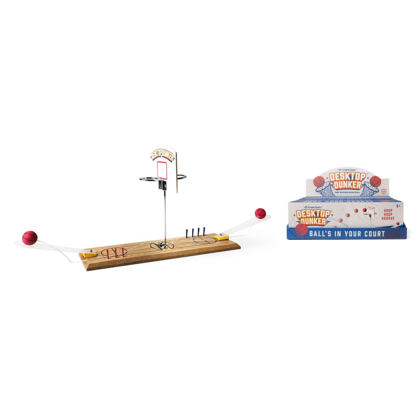 Modern Monkey Desktop Dunker Basketball Wooden Mini Game