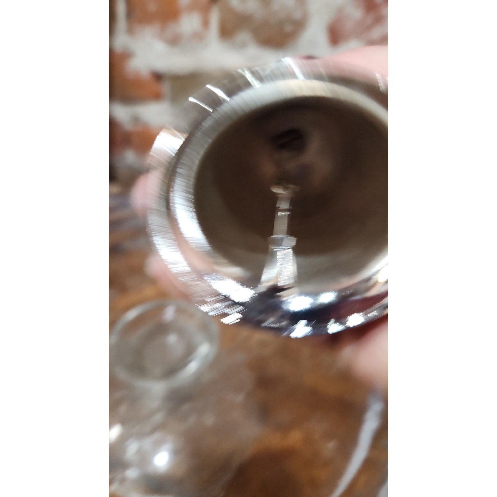 Vintage Livingquarters Annual Santa Bell 2001 Laquered Silver Plate