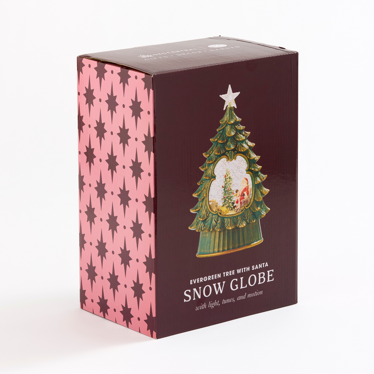 LED Evergreen Tree Musical Snow Globe w/Santa