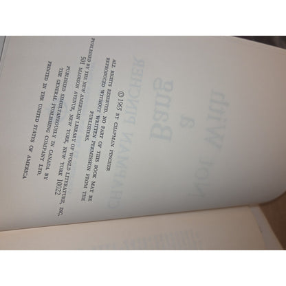 Vintage Hardcover Not With a Bang by Chapman Pincher With Dust Jacket BCE
