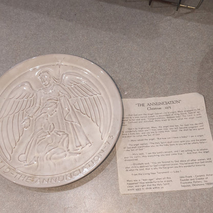 vintage Frankoma 1973 the annunciation