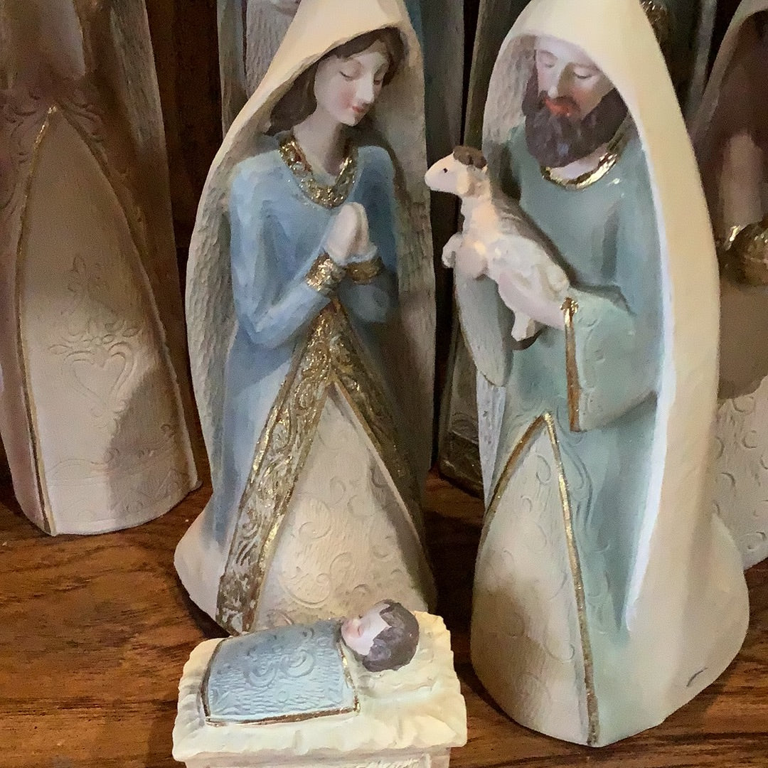 Gilded Nativity Set of 7