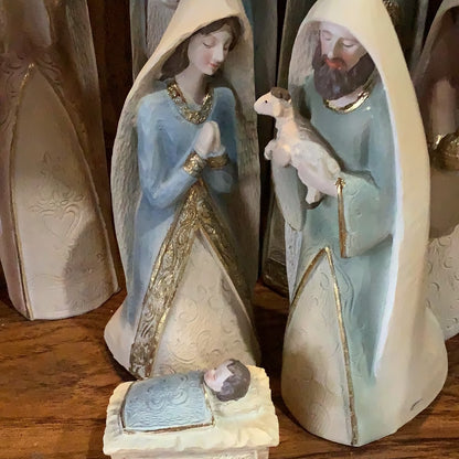 Gilded Nativity Set of 7