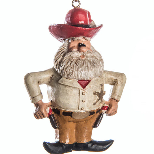 Cowboy Santa Ornament | Bert Anderson Collection