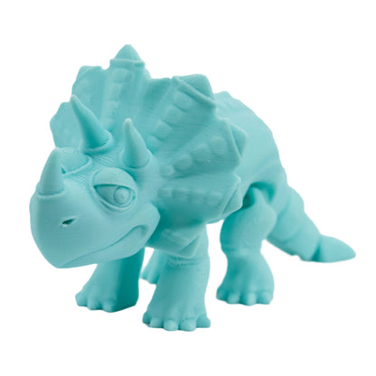 3D Printed Articulated Flexible Triceratops Dinosaur | Multiple Colors | Black Sheep Products LLC