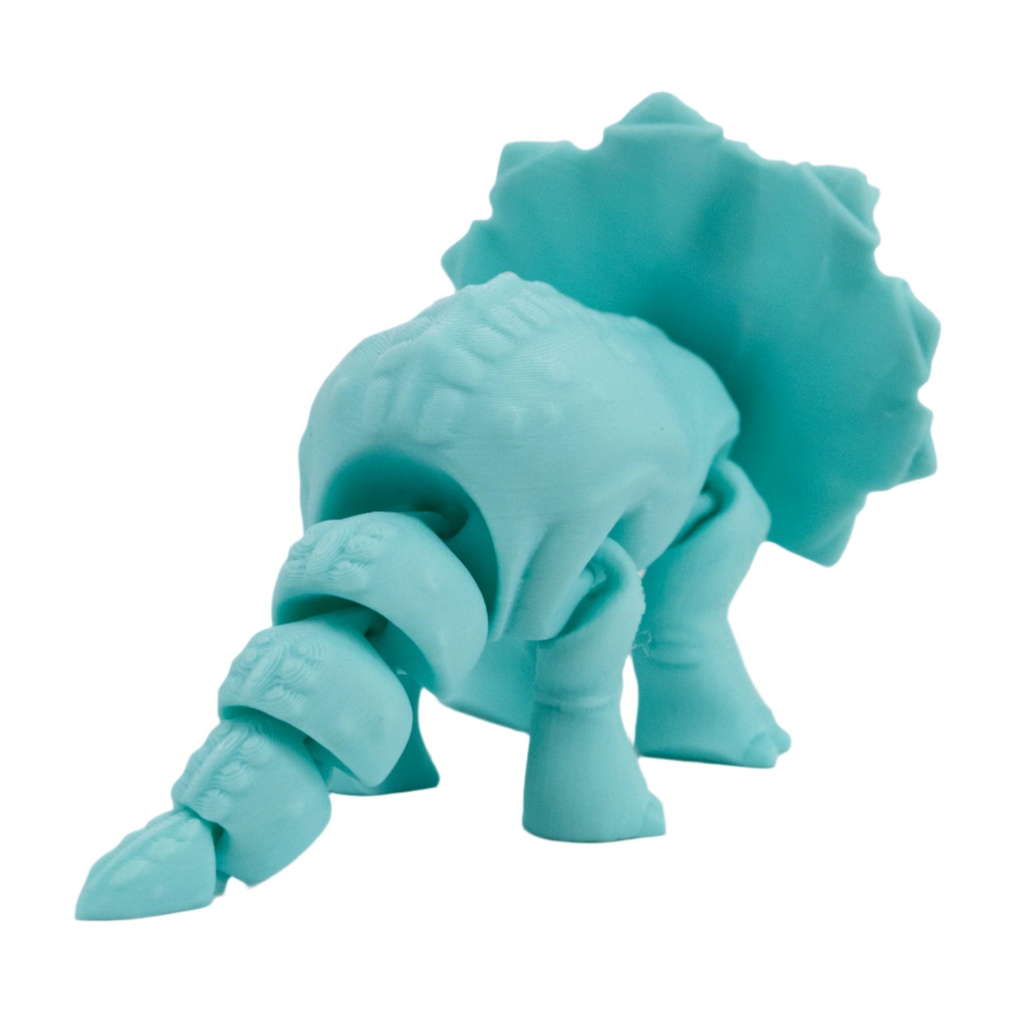 3D Printed Articulated Flexible Triceratops Dinosaur | Multiple Colors | Black Sheep Products LLC