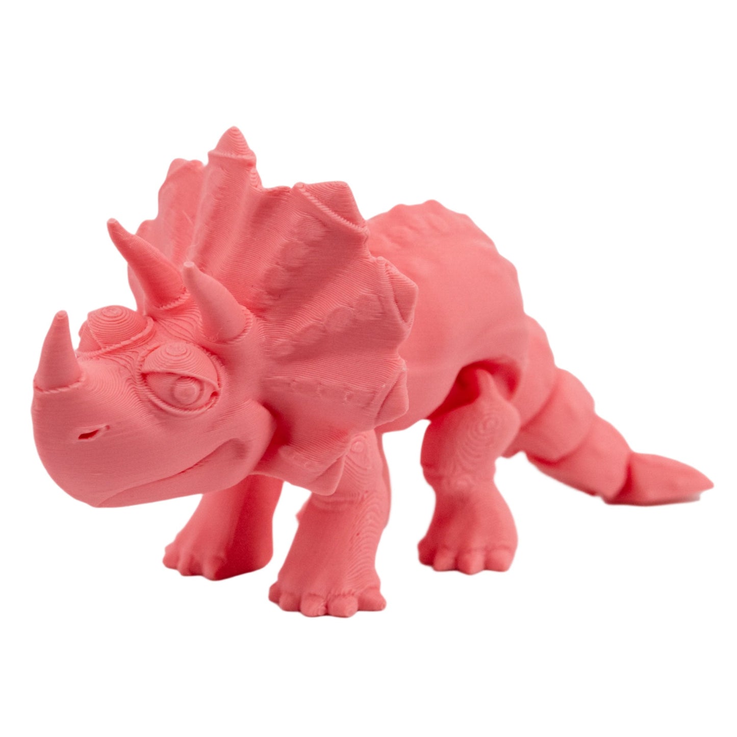 3D Printed Articulated Flexible Triceratops Dinosaur | Multiple Colors | Black Sheep Products LLC