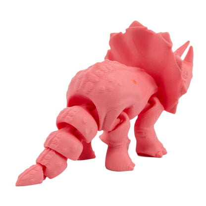 3D Printed Articulated Flexible Triceratops Dinosaur | Multiple Colors | Black Sheep Products LLC