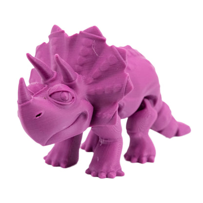3D Printed Articulated Flexible Triceratops Dinosaur | Multiple Colors | Black Sheep Products LLC