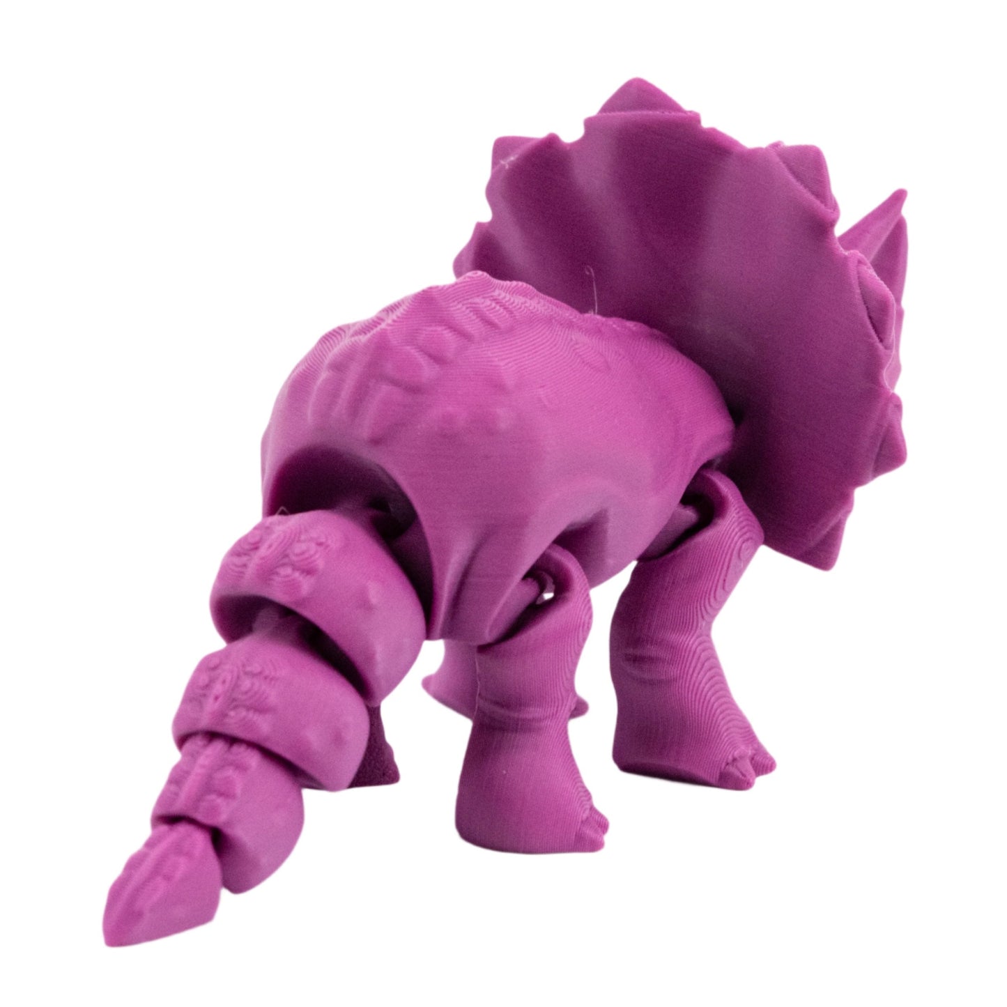 3D Printed Articulated Flexible Triceratops Dinosaur | Multiple Colors | Black Sheep Products LLC