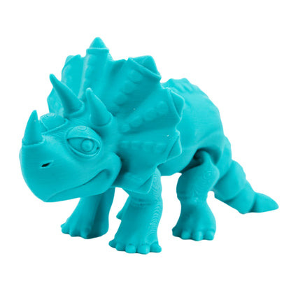 3D Printed Articulated Flexible Triceratops Dinosaur | Multiple Colors | Black Sheep Products LLC