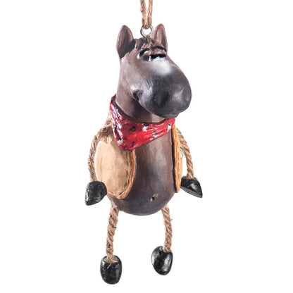 Horse with Cowboy Vest Ornament | Bert Anderson Collection