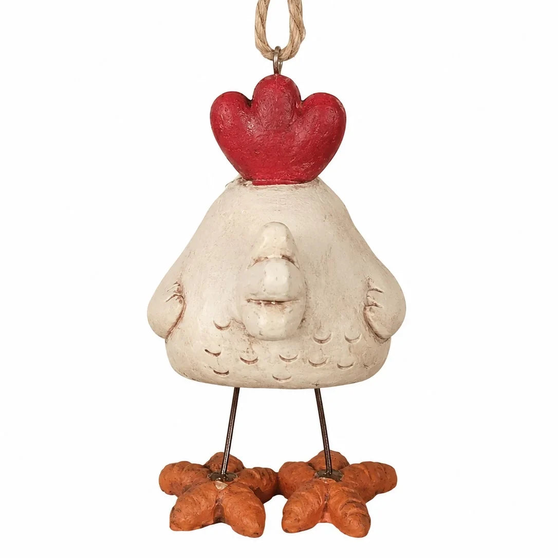 Chicken with Wire Legs Ornament | Bert Anderson Collection