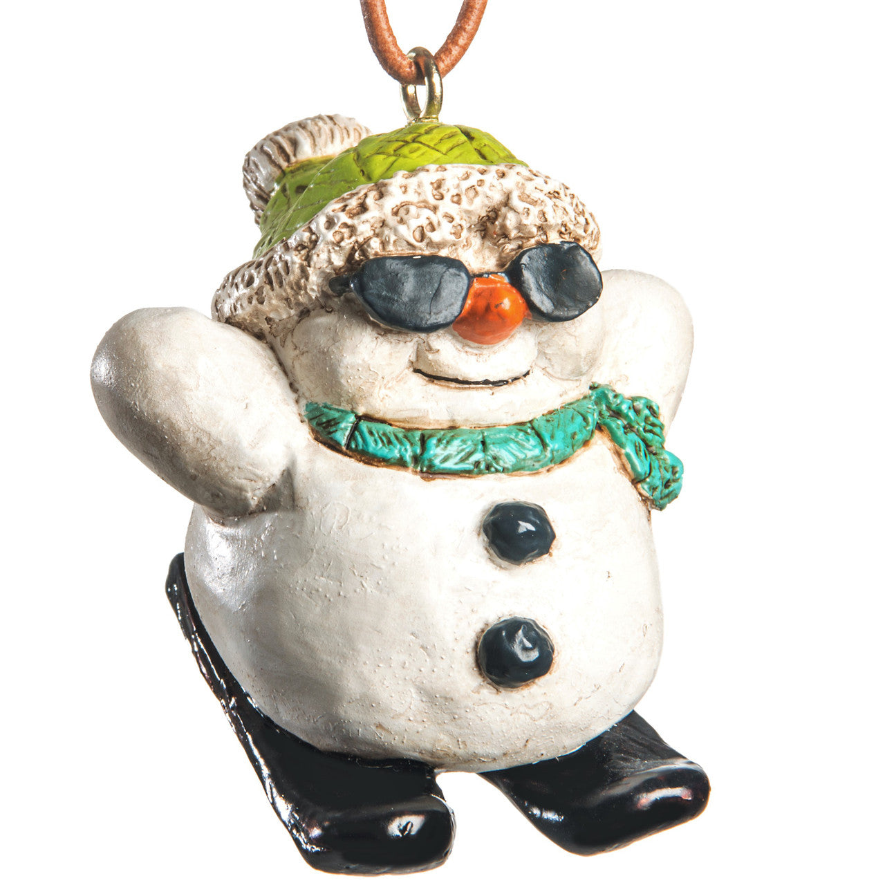 Skiing Snowman Ornament | Bert Anderson Collection