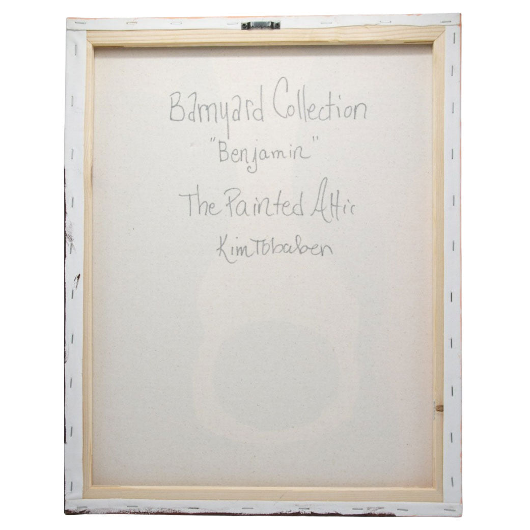 Benjamin the Cow Canvas Painting | 20" x 16" | The Painted Attic