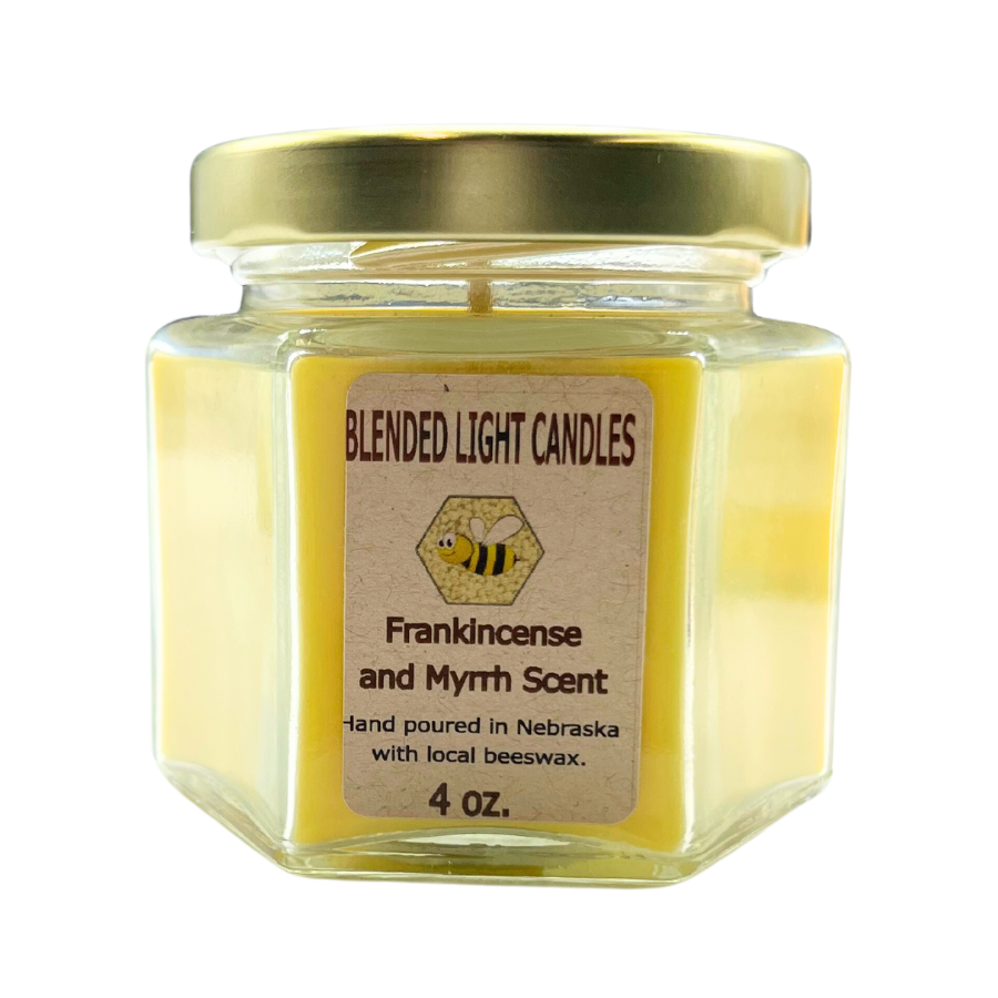 Frankincense & Myrrh Scented Candle | Multiple Sizes | Blended Light